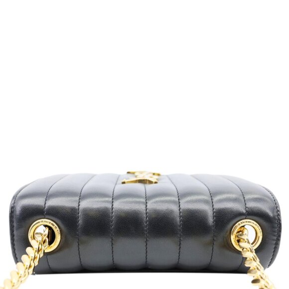 Yves Saint Laurent  Vicky Medium Vertical Quilted Leather Chain Crossbody Bag - Picture 5 of 14